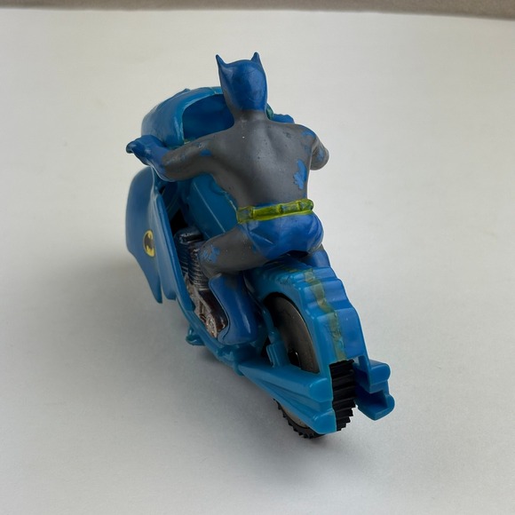 Vintage 1974 Batman Stunt Cycle Gyro Action Ahi Azrak Hamway Blue Hong Kong DC - Picture 4 of 10